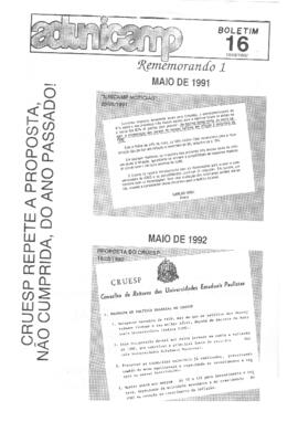 Boletim 16 de 19-05-1992