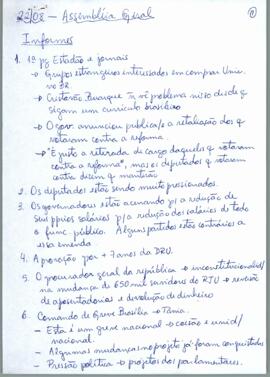 Lista de presença de Ata de Assembleia Geral de 22-08-2003