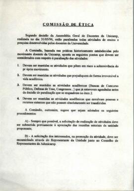 Lista de presença de Ata de Assembleia Geral Extraordinária de 31-05-1996