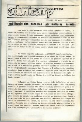 Boletim sem número de 15-05-1985