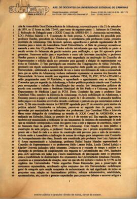 Ata de Assembleia Geral Extraordinária de 21-09-1995