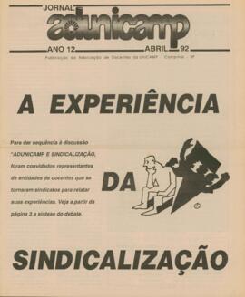 Jornal ADunicamp sem número de abril de 1992