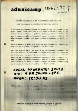 Boletim sem número de 25-05-1981