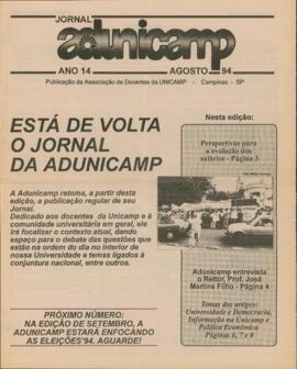 Jornal ADunicamp sem número de agosto de 1994