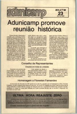Boletim ADunicamp de 25/10/1995