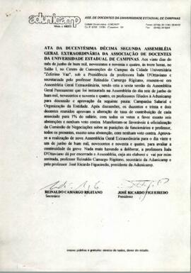 Ata 212 de Assembleia Geral Extraordinária de 20-06-1994