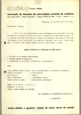 Boletim sem número de 27-02-1985
