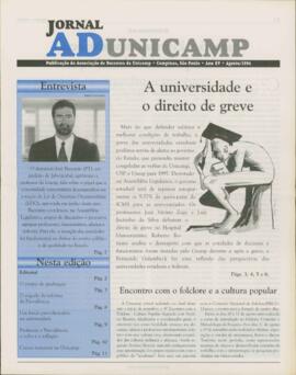 Jornal ADunicamp sem número de agosto de 1996