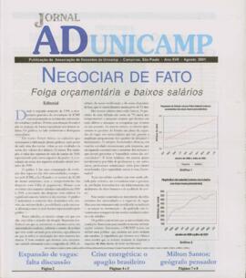 Jornal ADunicamp sem número de agosto de 2001