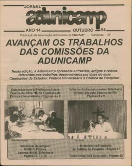 Jornal ADunicamp sem número de outubro de 1994