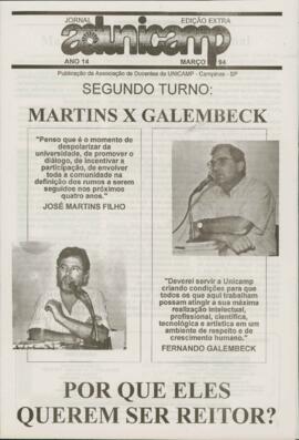 Jornal ADunicamp sem número de março de 1994