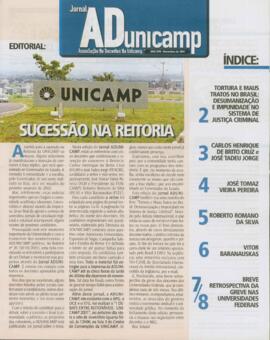 Jornal ADunicamp sem número de novembro de 2001