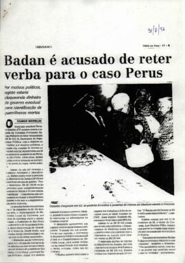 Recorte de artigo do jornal Diário do Povo