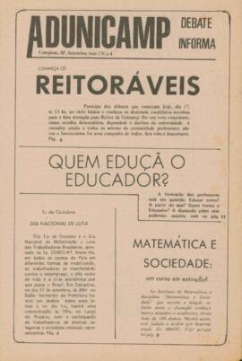 ADunicamp Debate Informa 4 de setembro de 1981