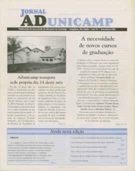 Jornal ADunicamp sem número de novembro de 1996