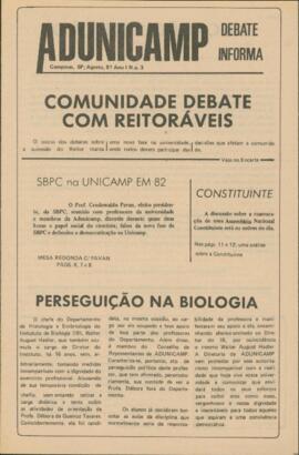 ADunicamp Debate Informa 3 de agosto de 1981