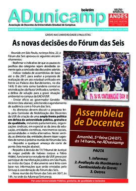 Boletim sem número de 23-07-2014